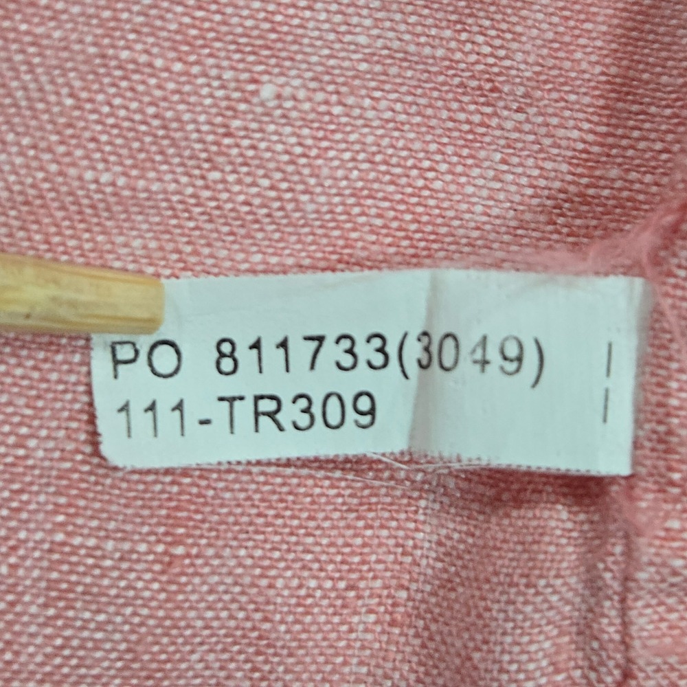 Tommy Bahama Men XL 100% Linen Button Front Shirt Pink Relax Fit Island Casual - Picture 11 of 13